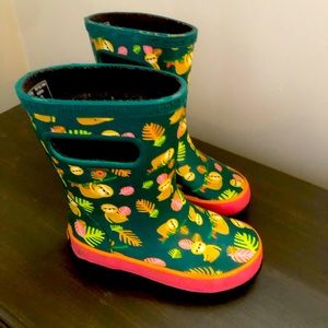 Bogs rain boots, size 10 kids